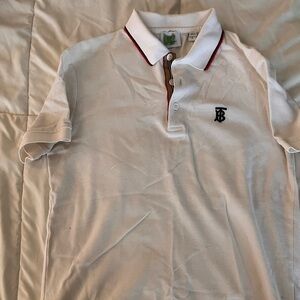 Burberry White Polo Shirt - Small